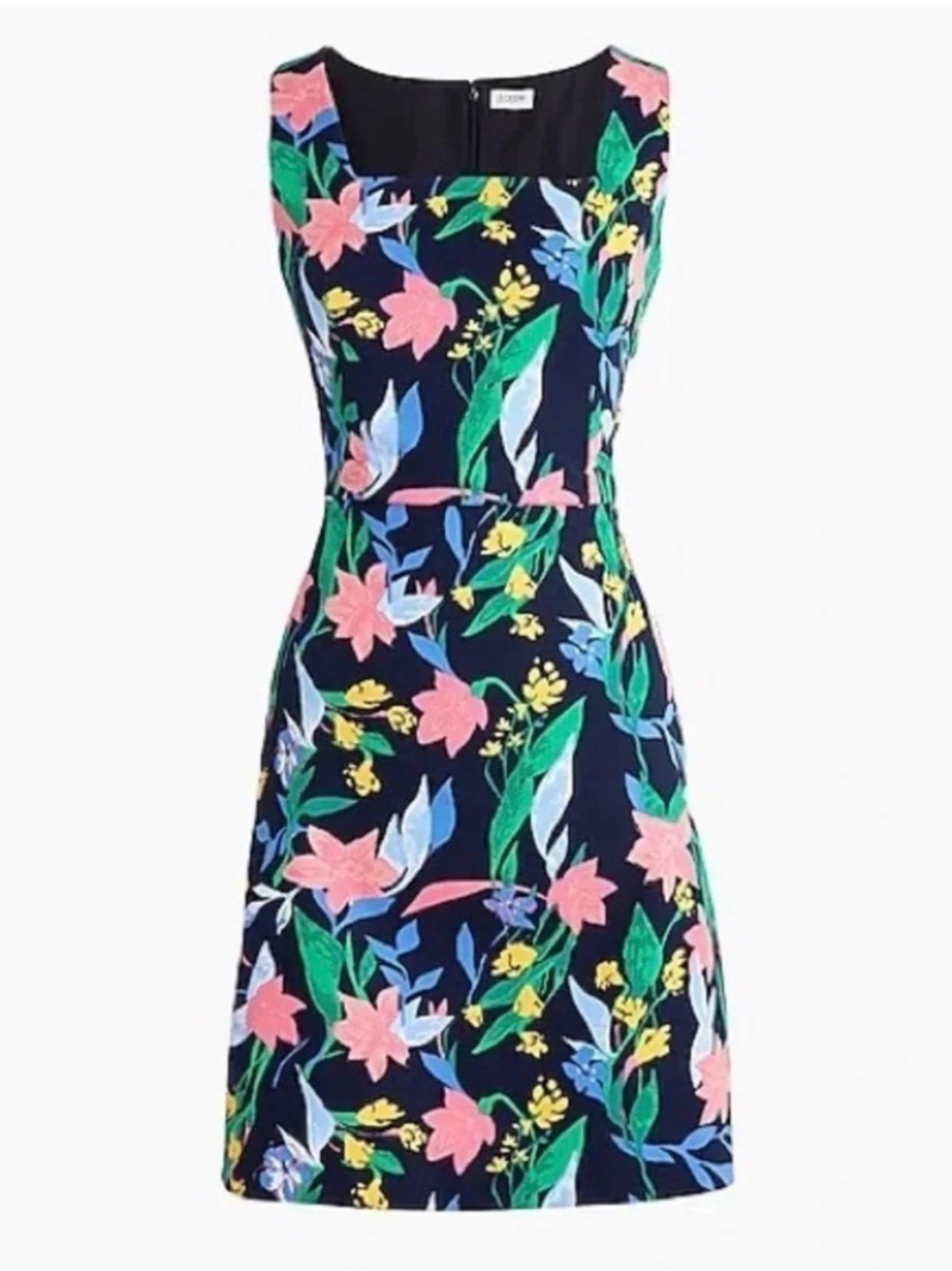 J. crew floral basketweave dress - Size 4 (NWT)